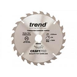 Trend CSB/23524 CraftPro Saw Blade 235x30mmx24T on Productcaster.