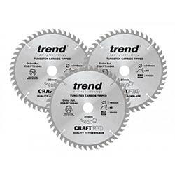 Trend CraftPro Panel Trim Saw Blade 165x20mmx48T (Pack 3) on Productcaster.