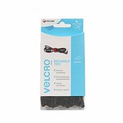 VELCRO VELCRO ONE-WRAP Reusable Ties (6) 12mmx20cm Black on Productcaster.