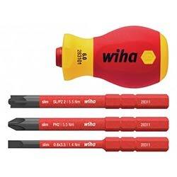 Wiha SoftFinish electric slimVario Stubby Screwdriver Set, 4 Piece on Productcaster.