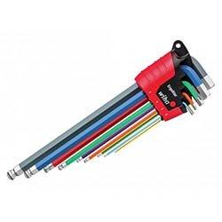 Wiha ErgoStar MagicRing Colour Hex Ball End L-key Set, 9 Piece on Productcaster.