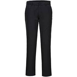 Portwest S235 WX2 Eco Women's Stretch Slim Chino Trousers Black Size 30 Regular Fit on Productcaster.