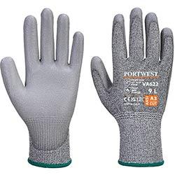 Portwest VA622 Vending MR Cut PU Palm Glove Grey Size M Regular Fit on Productcaster.