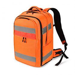 DICOTA Hi-Vis backpack Orange Polyethylene terephthalate (PET), Thermoplastic polyurethane (TPU) on Productcaster.