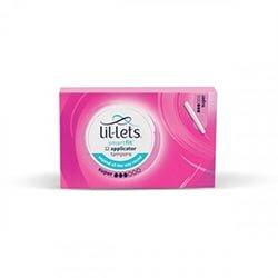 Lil-Lets Cardboard Applicator Tampons Super x12 (Pack of 24) 91CBAPP3 on Productcaster.