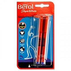 Berol Handwriting Pens - Blue Pack of 2 - Smooth Writing for Comfortable Handwriting on Productcaster.