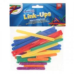 Clever Kidz Link-Ups 36 Pieces - Creative Educational Toy for Linking and Building Skills on Productcaster.