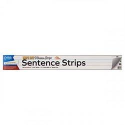 Clever Kidz Wipe-Off Reusable Sentence Strips 3x24 inch White Pack of 30 - Large Strips for Writing and Practice on Productcaster.