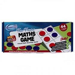 Clever Kidz Ten Frame Maths Game - 44-Piece Set for Learning Numbers on Productcaster.