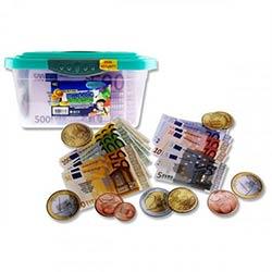 Clever Kidz Magnetic Euro Money Set Tub 140 - Assorted Colors for Teaching Currency on Productcaster.