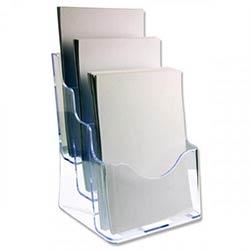 Concept A5 Literature Holder - Three Tier Display Organizer on Productcaster.