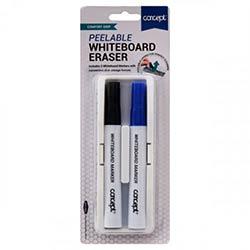 Concept Peelable Whiteboard Eraser with 2 Markers - All-in-One Whiteboard Solution on Productcaster.