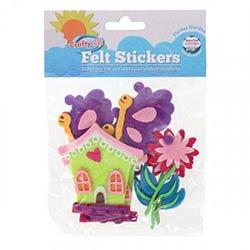 Crafty Bitz Felt Stickers - Flower Garden Designs for Craft Projects on Productcaster.