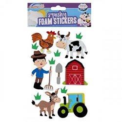 Crafty Bitz Squishy Foam Stickers - Farmyard Fun, Pack of 13 on Productcaster.