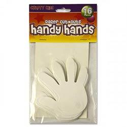 Crafty Bitz Hand Cutouts Pack of 16 - Ideal for Craft Projects on Productcaster.