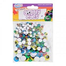 Crafty Bitz Coloured Goggly Eyes Pack of 300- Fun Craft Accessories on Productcaster.