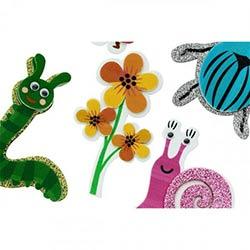 Crafty Bitz Squishy Foam Stickers Pack of 8 - Bugs & Butterflies Design on Productcaster.