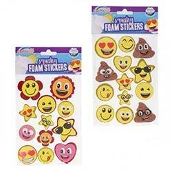 Crafty Bitz Squishy Smiley Foam Stickers - Assorted Colours on Productcaster.