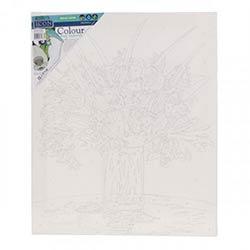 Icon Paint By Numbers Canvas Flower Vase 300X250mm - Ideal For DIY Art on Productcaster.