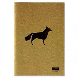 Icon A5 Kraft Sketch Book Animalia Design 110gsm - Assorted Colours 80 Pages - Eco-Friendly on Productcaster.