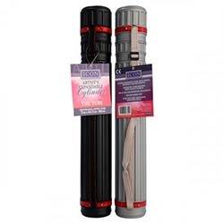 Icon Artist's Expandable Drawing Tube 7cm - 46.5 to 80cm - Black - Perfect For Storage on Productcaster.