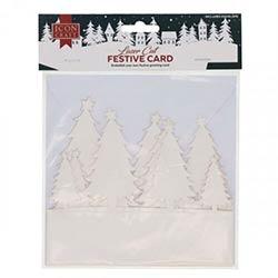 Icon Craft Laser Cut Festive Card - Forest Scene - Unique Holiday Design on Productcaster.