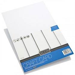 Icon Craft A4 White Craft Card 220gsm Pack of 15 Sheets - For Quality Projects on Productcaster.