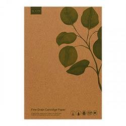 Icon Green A4 Kraft Sketch Book 110gsm 80 Pages - For Versatile Sketching on Productcaster.