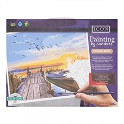 Icon Painting By Numbers Sunset Dreams - Captivating Art for Beginners on Productcaster.