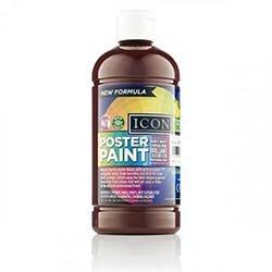 Icon Poster Paint 500ml Burnt Umber - Rich Color for Creative Works on Productcaster.