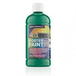 Icon Poster Paint 500ml Emerald Green - Bright Color for All Projects on Productcaster.