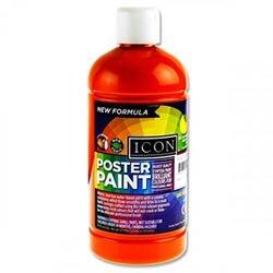 Icon Poster Paint 500ml Orange - Lively Hue for Vibrant Creations on Productcaster.