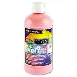 Icon Poster Paint 500ml Pink - Perfect for Whimsical Art Projects on Productcaster.