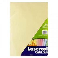 Lasercol A4 Activity Paper 80gsm 250 Sheets Pastel - Great for Colorful Creations on Productcaster.