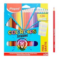 Maped Color'Peps Pack of 24 Colour Pencils & Labels - Complete Set for Artists on Productcaster.