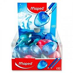 Maped I-Gloo Twin Hole Sharpener Assorted Colours - Perfect Addition to Your School Kit on Productcaster.