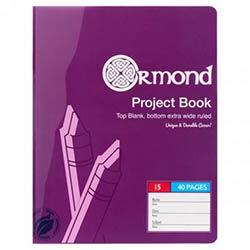 Ormond Durable Cover Project Book No.15 A4 40 Pages - Ideal for Projects and Reports on Productcaster.