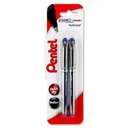 Pentel Energel Plus 0.7mm Rollerball Pens Blue Pack of 2 - Ideal for Office Needs on Productcaster.