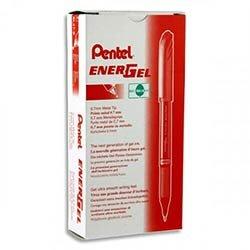 Pentel Energel 0.7mm Metal Tip Gel Pen Red - Excellent for Highlighting Important Points on Productcaster.