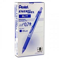 Pentel Energel Bl77 0.7mm Retractable Gel Pen Blue - Smooth Ink Flow for Writing on Productcaster.