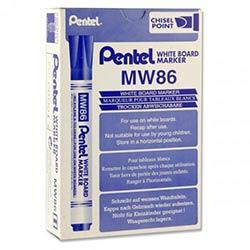 Pentel Mw86 Whiteboard Marker Chisel Point Blue - Great for Highlighting Information on Productcaster.