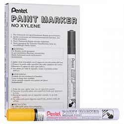 Pentel Paint Bullet Point Marker Yellow - Bright and Bold for Crafting on Productcaster.