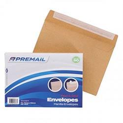 Premail C6 Peel & Seal Envelopes Manilla Pack of 50 - Compact and Reliable for Small Mailings on Productcaster.