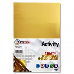 Premier Activity A4 Gold 210gsm Pack of 25 Sheets - Perfect for Luxurious Invitations on Productcaster.