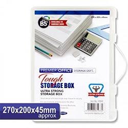 Premier Office B5+ Tough Storage Box - Compact Design for Organizing Essentials on Productcaster.