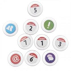 Premier Office 30mm Round Magnets Pack of 7 - Weekdays Design - Useful for Scheduling and Planning" on Productcaster.