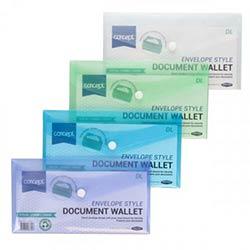 Concept DL Button Document Wallet - Assorted Colours for Safe Storage on Productcaster.