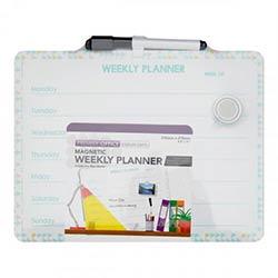 Premier Office Magnetic Dry Wipe Weekly Planner Flag Theme- Stay Organized with This Easy-to-Use Tool on Productcaster.