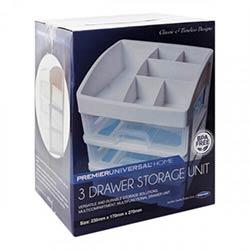 Premier Universal Home 3 Drawer Storage Size M - Convenient Storage for Any Room on Productcaster.