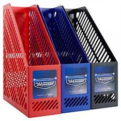 Premier Universal Magazine Organiser Assorted Colours - Ideal for Home and Office on Productcaster.